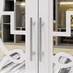 Credenza cassettiera mobile contenitore in legno bianco per l'organizzazione della casa