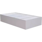Letto a Piattaforma in Legno per Materasso Singolo con Contenitore, Bianco - Mobile Camera da Letto Durevole e Funzionale