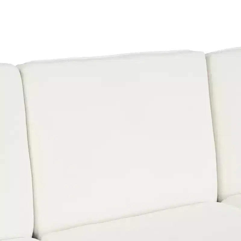 Divano letto futon convertibile 94W con schienale regolabile, chaise longue reversibile e cuscini bracciolo rimovibili, Beige/Grigio