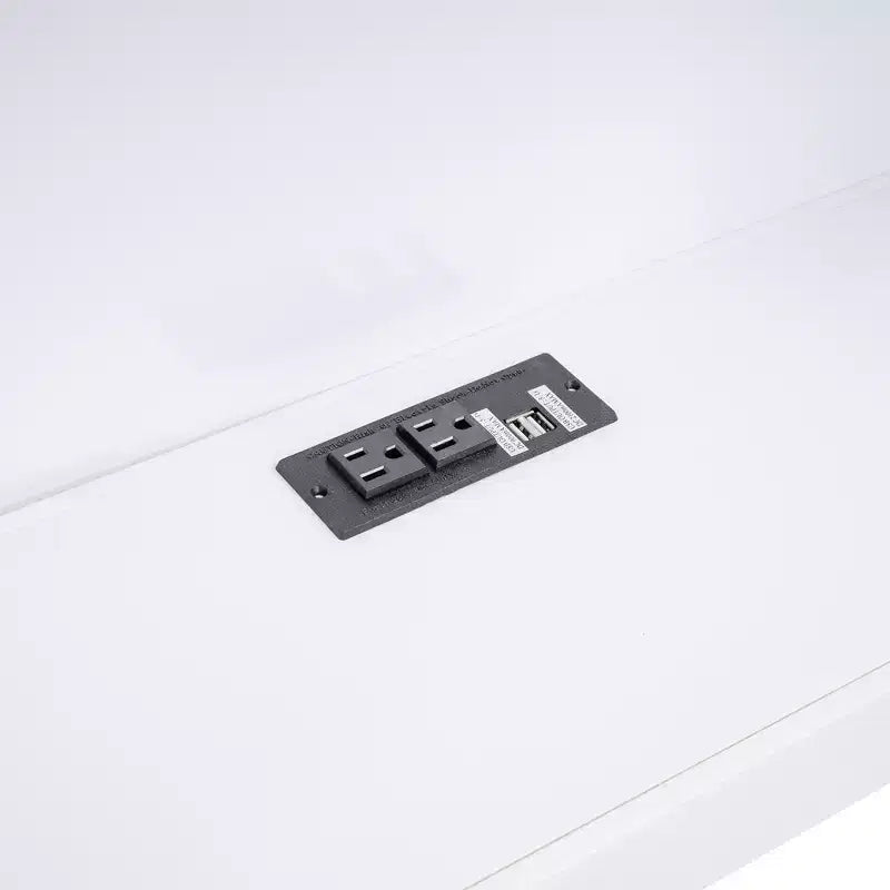 Letto a giorno matrimoniale dal design moderno con letto estraibile, armadietti e porte USB