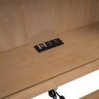 Letto a giorno matrimoniale dal design moderno con letto estraibile, armadietti e porte USB