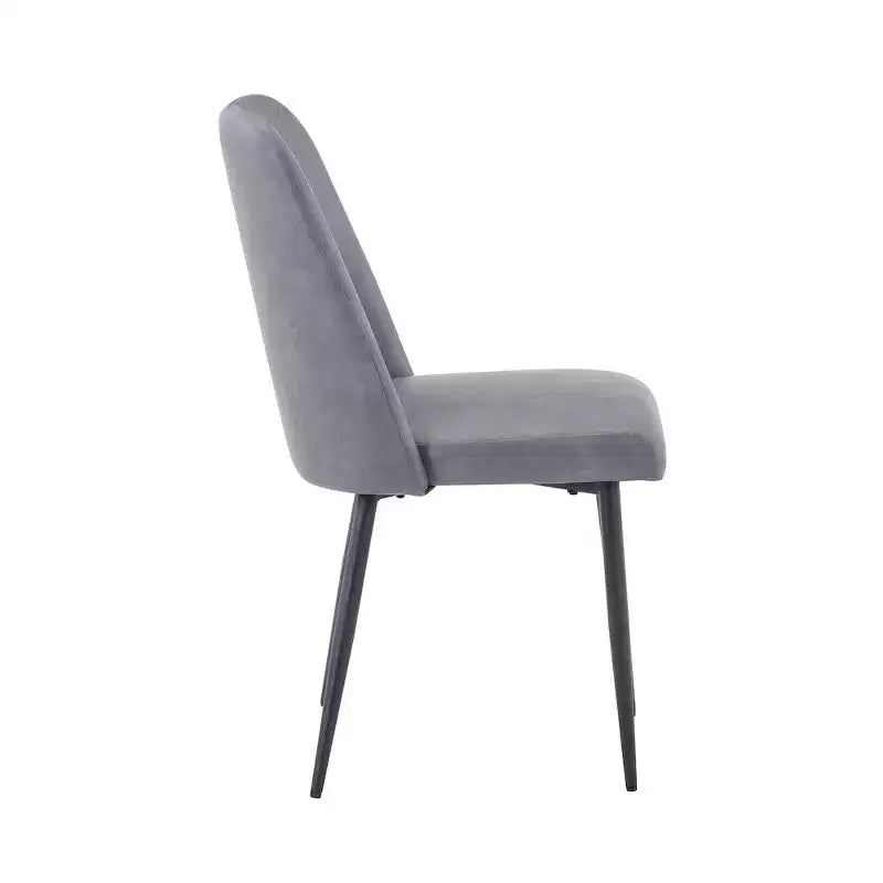 Sedia da pranzo imbottita in similpelle stile Mid-Century Modern