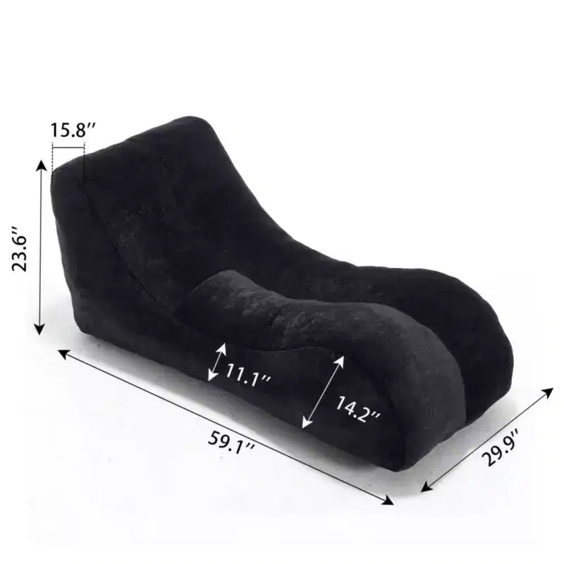 Poltrona Sacco da 150 cm, Poltrona Sacco con Fodera Ergonomica e Spugna ad Alta Elasticità, Divano da Terra Leggero per Soggiorno, Camera da Letto