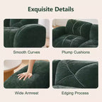 Tessuto in morbido velluto a forma di L, spugna inferiore ad alta densità 32D, design ergonomico inferiore, design antiscivolo, pouf mobile