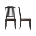 Ohana Two-Tone Antique Slat Back Dining Chairs (Set of 2) - iNSPIREQ
