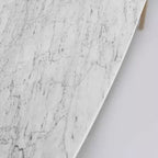Consolle rettangolare 43 in marmo bianco di Carrara italiano