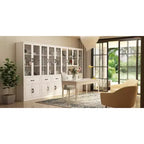 Armadio grande combinato con ante in vetro, armadi modulari