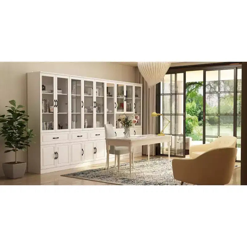 Armadio grande combinato con ante in vetro, armadi modulari